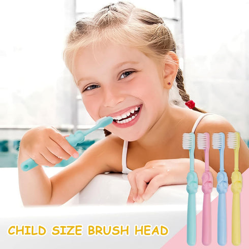 20 pcs Disposable Kids Toothbrushes Bulk Individually Wrapped,Kids Toothbrush for Age 2+ Toddler Children Toothbrush Set Soft Bristles Boys Girls ...