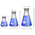 Glass Erlenmeyer Flask Set - 3 Sizes - 50, 150 and 250ml, Karter Scientific...