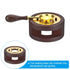 PATIKIL Wax Seal Kit, 2 Set Wax Seal Warmer Melting Spoon Wax Seal Stamp Handle Melt Stove Pot Furnace Tool for Melting Wax Sealing Beads, Brown...
