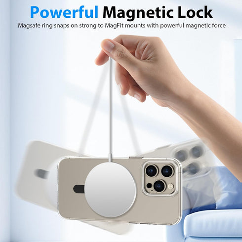 for MagSafe Ring, Compatible with MagSafe Sticker, 4 Pack Universal Magnetic Adapter Ring Compatible with Magsafe Accessories & Wireless Charging ...