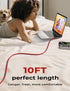 AINOPE 240W USB C to USB C Cable 10ft, Braided USB C Charger Cable Fast Charge for iPhone15/15Pro/15Plus/15ProMax, iPad Pro 2020, iPad Air 4, Sams...