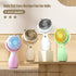 QearFun Cute Handheld Lanyard Fan Portable,Mini Personal Fan, 3 Speeds with 180° Rotation,Small Makeup Fan for Girls Women,USB Rechargeable Fan fo...