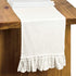 Letjolt White Table Runner 108 Inches Long Shabby Chic Ruffled Table Runner Farmhouse Table Runner Rustic Home Table Decoration for Baby Shower Br...