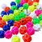 108Pcs Colorful Plastic Bike Wheel Spokes Beads Clip Bicycle Decors (Round)...