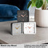 Driini Modern Mid Century Desk & Shelf Clock (White Rose Gold) - Battery Operated with Silent, Analog Movement – Small Tabletop Clocks for Office ...