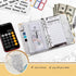 Budget Book with Cash envelopes Budget Binder with Zipper Cash Envelopes & Expense Sheets for Budgeting and Saving Money, Money Organizer for Cash...