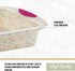 Trudeau 8x8in Confetti Silicone Cake Pan – Reinforced Hybrid of Flexible Silicone and Hard Lining for Shape Stability – Nonstick, BPA Free, Oven S...