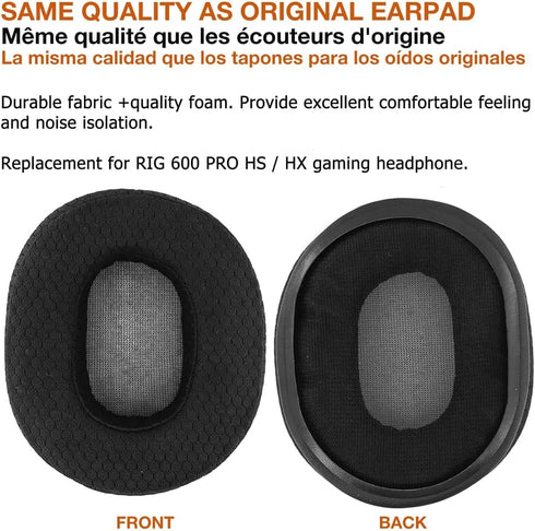 Earpad Replacement for RIG 600 PRO HX/HS Gaming Headphone Ear Pad Eartips......