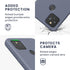 kwmobile Case Compatible with Google Pixel 4a 5G Case - Slim Protective TPU Silicone Phone Cover - Blue Grey...