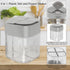 4 Pack 4 in 1 Plastic Salt and Pepper Shaker, 4 Grids Flip Empty Spice Dispensers Travel Spice Container Compartment Seasoning Shakers with Lid Tr...