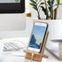 Bamboo Phone Stand with Charging Hole Detachable Portable Wood Mobile Phone Holder...