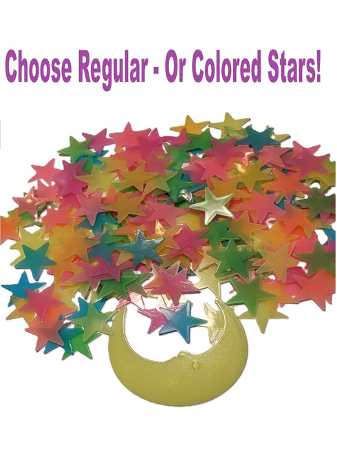 Glow in The Dark Stars - Includes Installation Material and Constellation Guide, 200 Glowstars and Bonus Moon, Only Glow Stars Stickers Powered by...