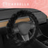 Twisted Fur Black Soft Steering Wheel Cover, Standard 15 Inch Size Fits Most Vehicles, Fuzzy Fluffy Car Steering Cover with Soft Faux Fur Touch, C...