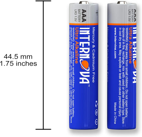 INTERNOVA® AAA Batteries 24 Pack - High-Performance Alkaline Triple A Batteries for Devices & Emergency Gear, 10-Year Shelf Life (24 Count)...
