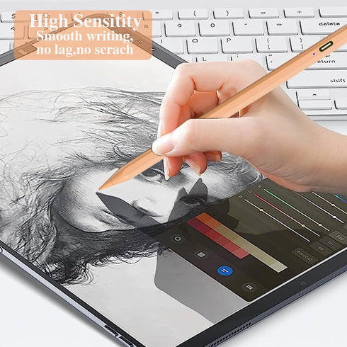 Capacitive Stylus Pens for Touch Screens Rechargeable iPhone Stylus High Sensitivity & Precision Pom Tip,Stylus Pen for iPhone/iPad/Pro/Air/Mini/S...