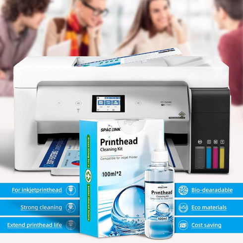 Printhead Cleaning kit 200mL for Epson Printer, Printer Cleaning Kit for HP, Print Head Cleaning Kit for Canon, Inkjet Printer Nozzle Cleaning Kit...
