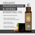 Organic Frankincense & Myrrh Essential Oil Roll On, 100% Pure USDA Certified Aromatherapy for Body Aches, Stiffness & Tingling, Stress Relief, & S...