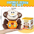 Insnug Plush Monkey Musical Baby Toys - Educational Montessori Stuffed Animal Light Up Toys Small Fun Sensory Brain Development for Newborn Infant...