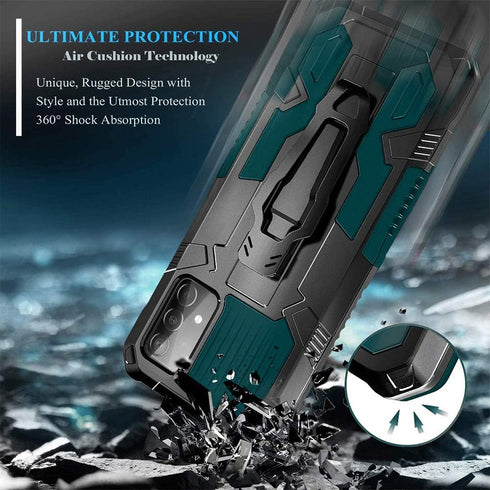 Compatible with Samsung A52 Case Military Grade Heavy Duty Protection Phone Case for Samsung A52 Anti Drop 15ft. Drop Tested Cover with Kickstand ...