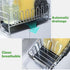 Sponge Holder for Kitchen Sink?Kitchen Sink Organizer with Stainless Steel Auto Drain Tray?Kitchen & Home Accessories?Kitchen Storage Rack?Sponge,...