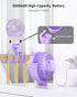 Baby Stroller Fan, Rechargeable Portable Fan with 2000 mAh Battery Operated,3 Wind Speed,360-Degree Rotation,Ultra-Low Noise Level,Safe mini fan f...