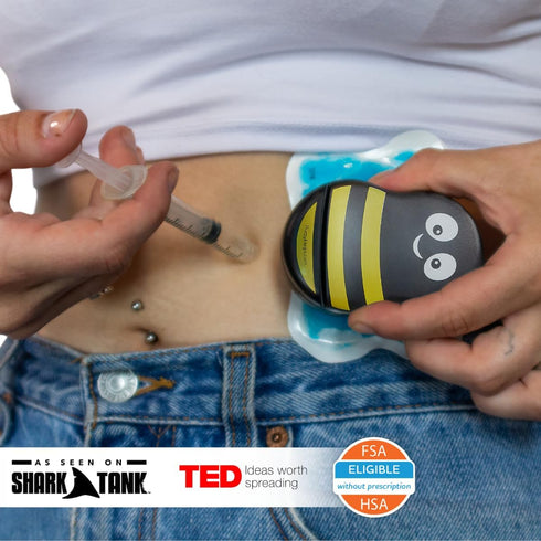 Buzzy - Personal Vibrating Ice Pack - As Seen On Shark Tank - Pain Relief for Shots, IVF, Insulin, Treatments, Vaccines - at Home First Aid - Solu...