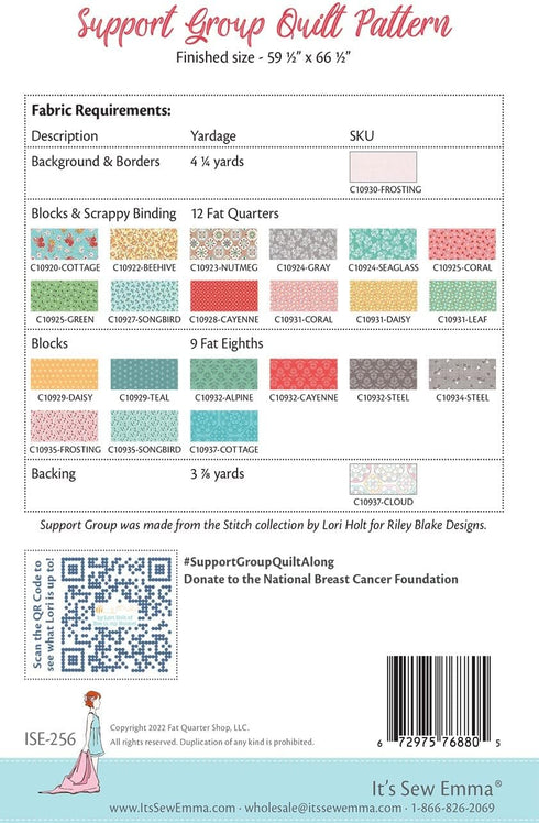 It's Sew Emma Support Group Quilt Pattern, Multi...