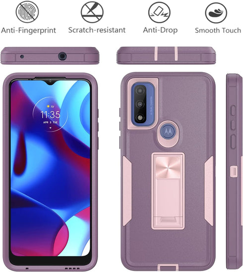 Compatible with Motorola G Pure Case, Moto g Power (2022) Case, Full Body Protection with Magnetic Kickstand Car Mount, Shockproof Moto G Pure Hea...