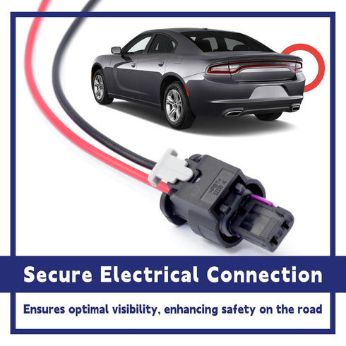 Side Marker Pigtail Connector Harness Compatible with Dodge Charger 2015 2016 2017 2018 2019 2020 2021 2022, Side Marker Tail Light Connection Cab...