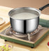Sauce Pan with Lid Stainless Steel cookware 1.3 Quart Long Handle Milk Pot cookware Works for Home Kitchen Restaurant Dishwasher Safe (1.3 Quart)...