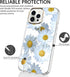 BAISRKE Compatible with iPhone 13 Pro Case,Clear Case with Flowers,for Girly Women,Shockproof Floral Pattern Hard Back Cover for iPhone 13 Pro Cas...
