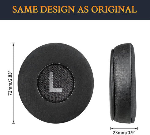 SOULWIT 70mm Earpads Replacement for Jabra Move/Elite 25h Wireless On-Ear Headphones, Ear Pads Cushions with High-Density Noise Isolation Foam - M...