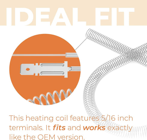 Restring Dryer Heating Element Coil for Frigidaire Electrolux GE Kenmore 5300622034,PS451032 AP2135128 AH451032 EA451032