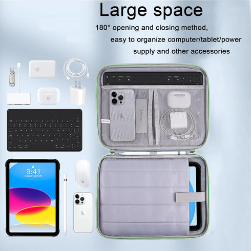 9-11 Inch Tablet Sleeve Case, iPad Carrying Case for iPad Pro 11 (2018-2022), iPad 10.9 (10th Gen), iPad Air (5/4th Gen), Galaxy Tab A8/A7/S8/S7 (...