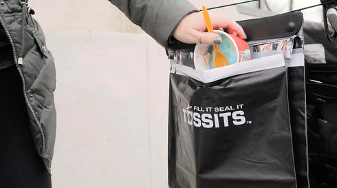 Recycled Disposable Trash Bag Car Garbage Bags (3 Sets of 7 Car Trash Bag) - Leakproof, Smell Proof Automotive Garbage Bag - Can Hang from Headres...