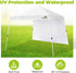 Canopy Sidewall 8 * 8 ft, Slant Leg Sunwall with 210D Oxford Cloth, UV Protection and Waterproof, Suits Pop-up Tent/Instant Canopy/Commercial Cano...