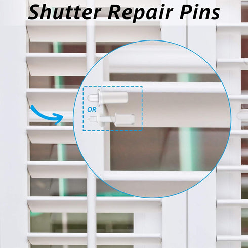 Jetec 85 Pieces Repair Plantation Shutters Tool Set Plantation Shutter Louvers Staples Shutter Replacement Repair Pins for Windows Tools Supplies...