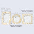 Handicrafts Home Baby Picture Frame for Newborn Girls and Boys Shower - Birthday Gifts Vintage Photo Frames Set of 3 Pieces (White-Pearl)...