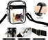 Clear Bag Stadium Approved, Clear Crossbody Purse Bag with Front Pocket for Concerts Sports Events Festivals...
