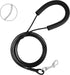6 FT Chew Proof Metal Dog Leash with Coated Steel Cable and Padded Handle Unchewable Wire Dog Leash for Small Medium Dogs...
