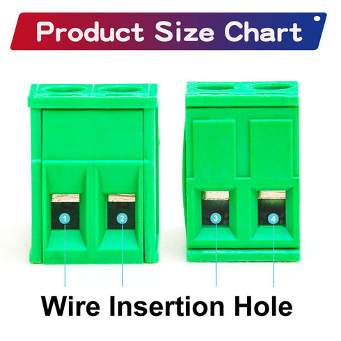 15 Set 5.08mm 2 Pin Male & Female Phoenix Type Connector No Soldering Green PCB Screw Terminal Block 2 Pole...