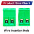 15 Set 5.08mm 2 Pin Male & Female Phoenix Type Connector No Soldering Green PCB Screw Terminal Block 2 Pole...