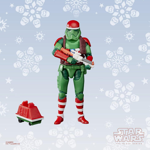 STAR WARS The Black Series First Order Stormtrooper (Holiday Edition) and Mouse Droid Toys, 6-Inch-Scale Holiday-Themed Collectible Figures (Amazo...
