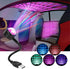 Car Roof Night Light, Auto Ceiling Interior Lights - Portable, Adjustable USB LED Light for Cars, Bedrooms, Parties - Pack of 1...