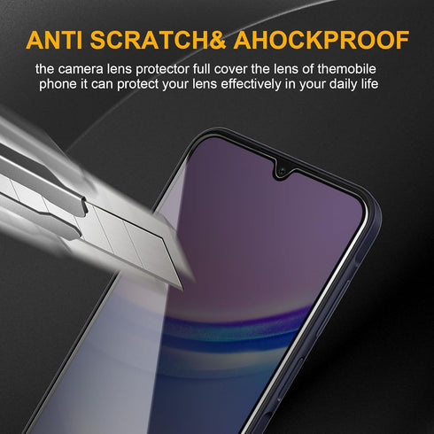 3 Pack Privacy Screen Protector for Samsung Galaxy A15, Anti Spy Tempered Glass 9H Hardness, Black Protector Anti Spy, Bubble Free, Anti-Scratch...