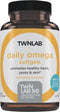Twinlab Daily Omega Softgels - Joint Health and Brain Health Fish Oil Supplements - 800 mg, 30 Softgels...