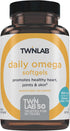 Twinlab Daily Omega Softgels - Joint Health and Brain Health Fish Oil Supplements - 800 mg, 30 Softgels...