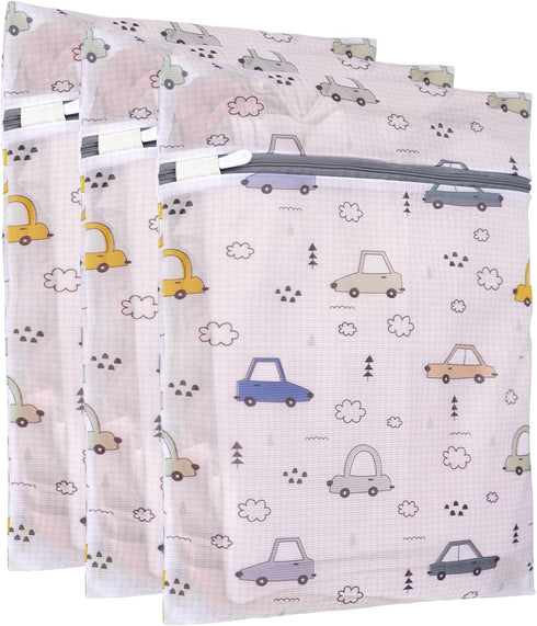 3Pcs Durable Mesh Laundry Bag, Durable Laundry Bags with Premium Zipper Jumbo Net Laundry Bag for Washing Delicates,Big Clothes,Sweater,Bed Sheet,...