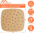 Numola 100 Pcs Air Fryer Liners Disposable Parchment Paper, 9 Inch Perforated Airfryer Sheets for Baking, Square Unbleached Non-Stick Steamer Line...