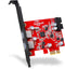 Inateck 2 Ports PCIe USB 3.0 Card with Internal USB 3.0 20-Pin Connector - Expand Another Two USB 3.0 Ports, Compatible Mac Pro, No Additional Pow...